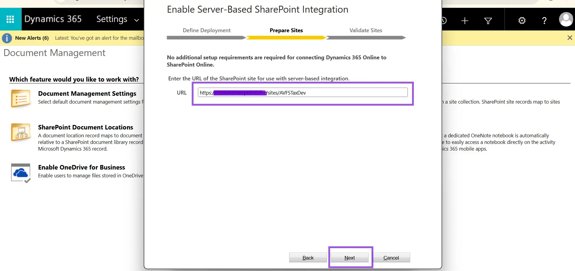 SharePoint Site URL SharePoint Site URL